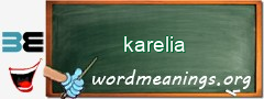 WordMeaning blackboard for karelia